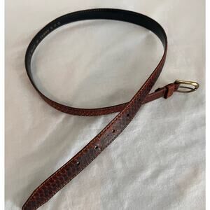 Women’s Snakeskin Belt Medium Brown